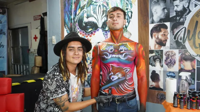 Festival de bodypainting en Mesitas de El Colegio