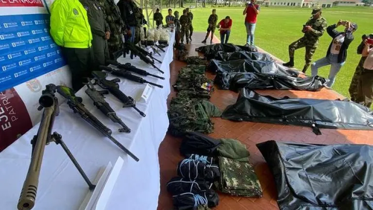 Seis integrantes de las disidencias de las Farc murieron en combate