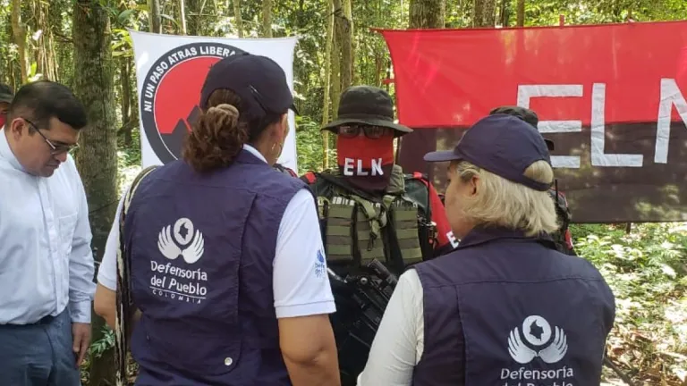 Delegación de paz con el Eln se manifestó