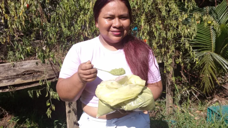 Mambe y abono de hoja de coca