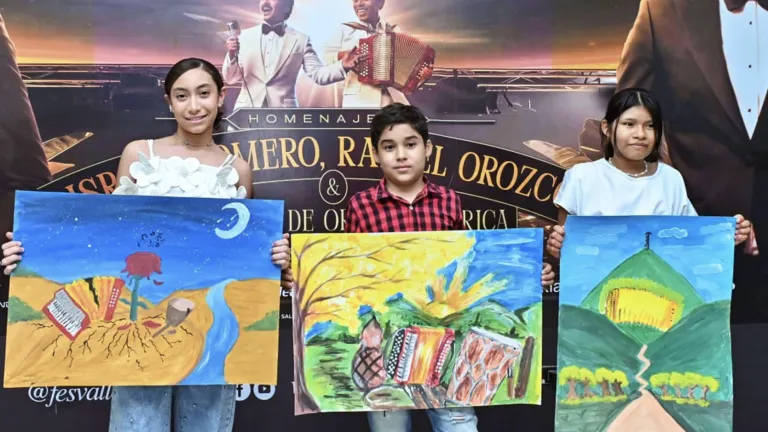 Concurso niños pintan Festival Vallenato