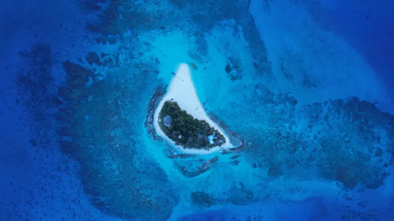 Cayo Bolívar en la reserva de biosfera Seaflower