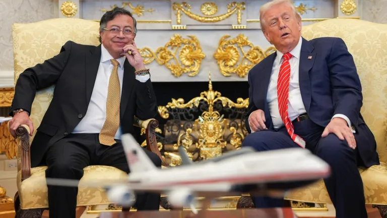 Primeras imágenes Petro Trump