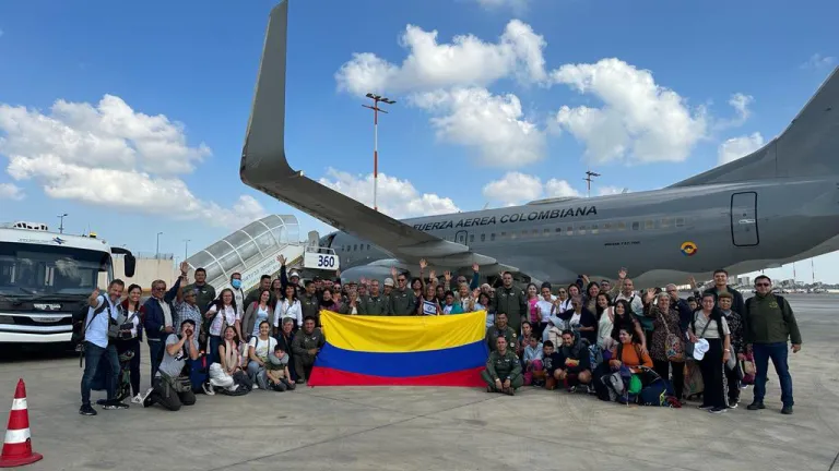 110 colombianos fueron evacuados de Israel