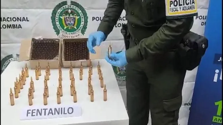 Incautación de fentanilo en Colombia: Policía Nacional intercepta 800 dosis en 2023
