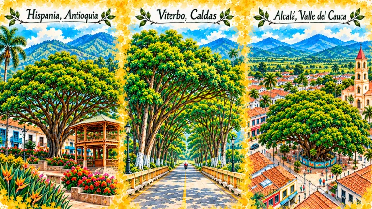 Fiestas del Samán en Colombia celebran este árbol en Hispania, Viterbo y Alcalá