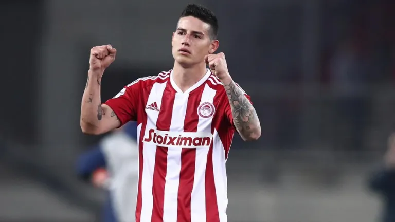 James Rodríguez termina su contrato con el Olympiacos de Grecia