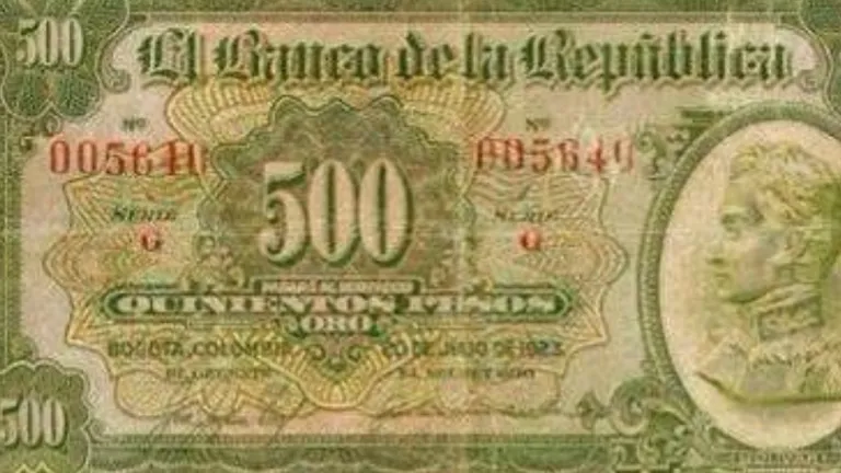 Billetes colombianos, 500 pesos, uno de los más caros en la historia