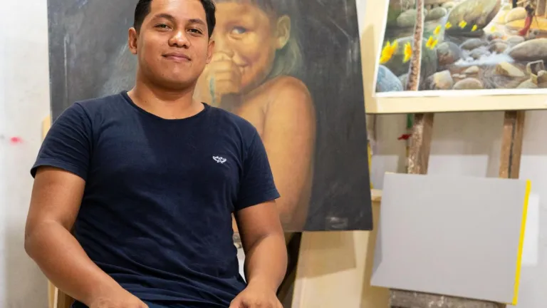 Melquin Merchan, pintor del Magdalena 