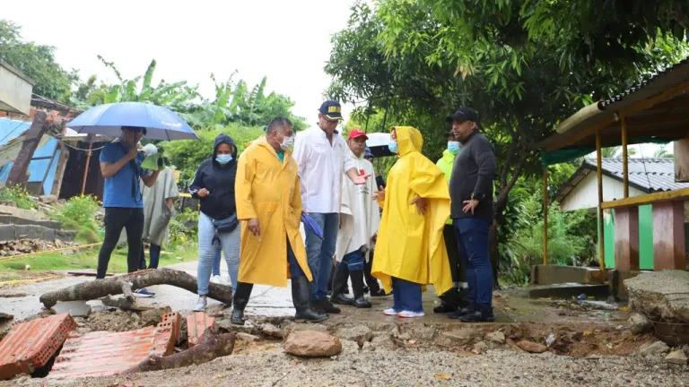 Reubican a 89 familias afectadas por derrumbes en Piojó, Atlántico