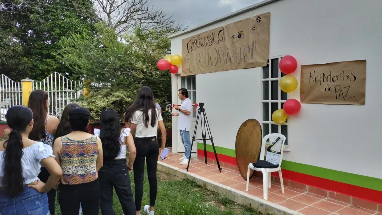 Mesetas: jóvenes se capacitan en producción audiovisual
