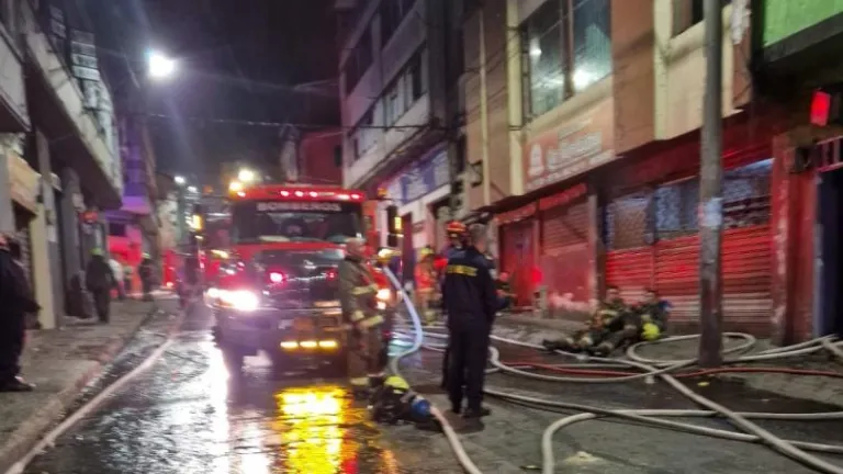 Incendio en centro de Manizales