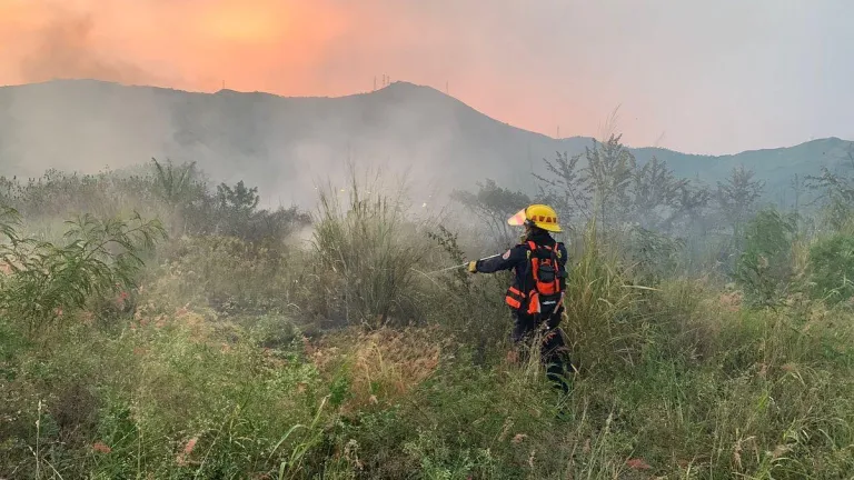 Incendio arrasó cuatro hectáreas de vegetación en Yumbo, Valle