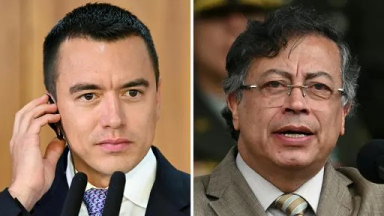 Noboa critica a Colombia narcotráfico respuesta Petro