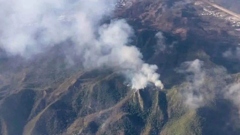 Incendio forestal en Providencia