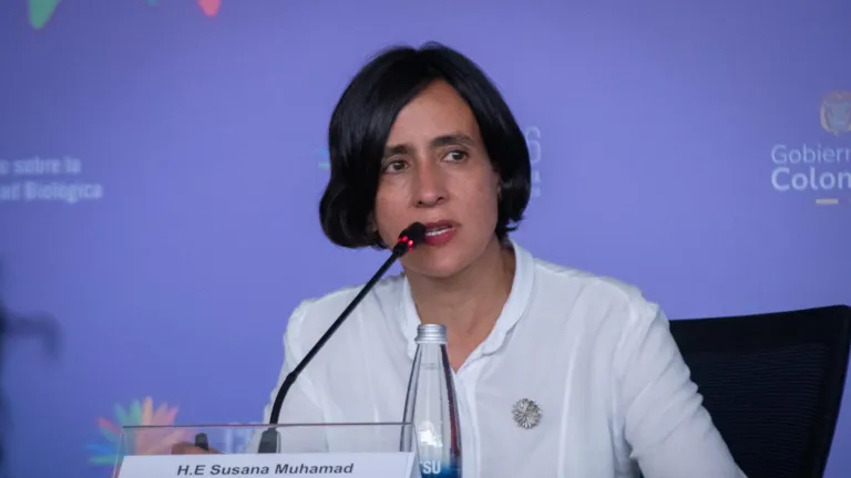 Susana Muhamad.  Ministra de Ambiente y Desarrollo Sostenible.