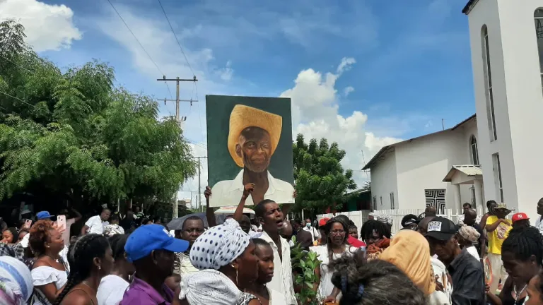 Sepelio de Rafael Cassiani en San Basilio de Palenque