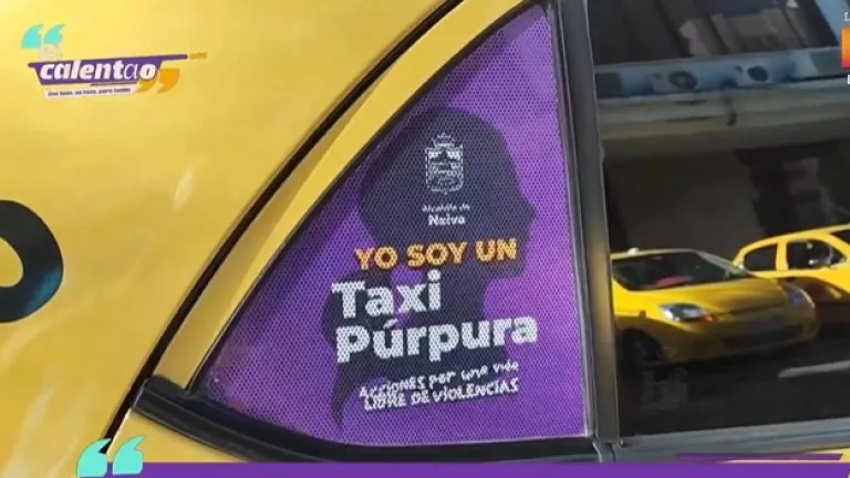 Taxis púrpura en Neiva