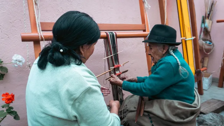 Mujeres tejedoras de Nariño