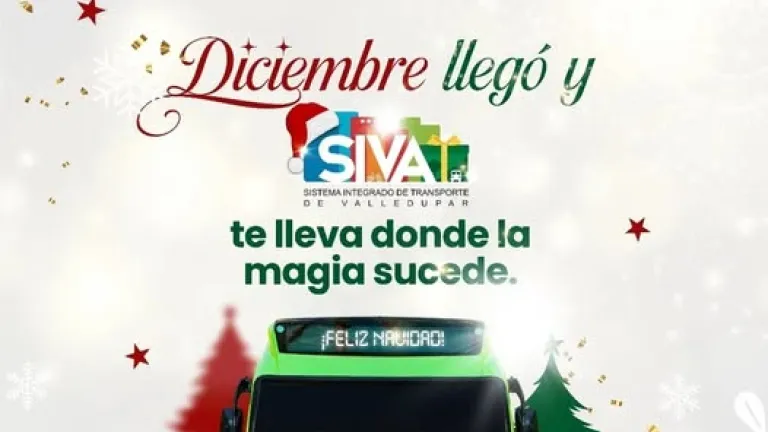 Ruta navideña gratuita en Valledupar