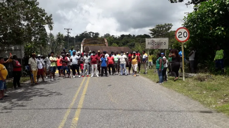 Protesta minera en el Chocó 