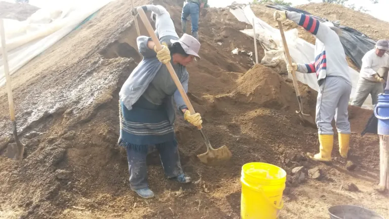 mujeres ladrilleras