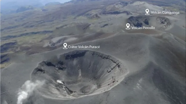 Volcanes en el Cauca emitieron gases y cenizas 