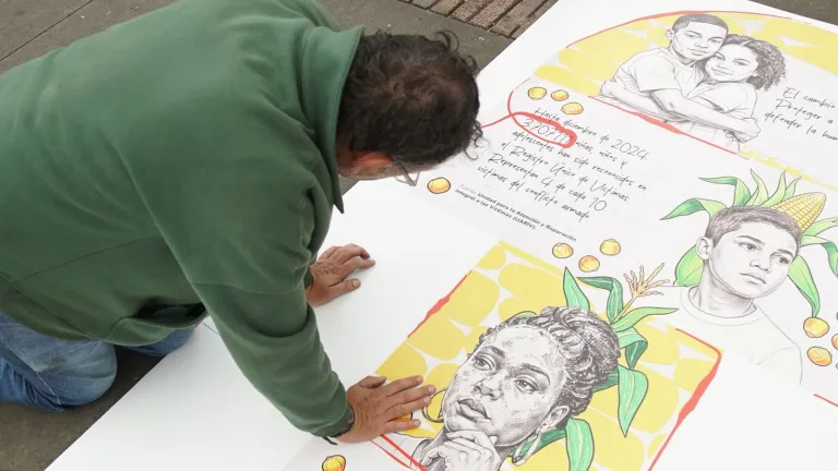 Día de los Derechos Humanos: Así fue la conmemoración en la Plaza de Bolívar