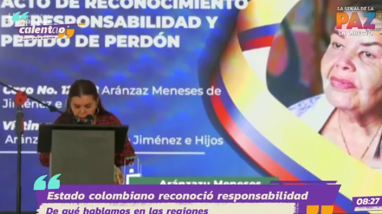 Acto de reconocimiento culpabilidad en el caso de desplazamiento forzado de Aránzaz Meneses e hijos
