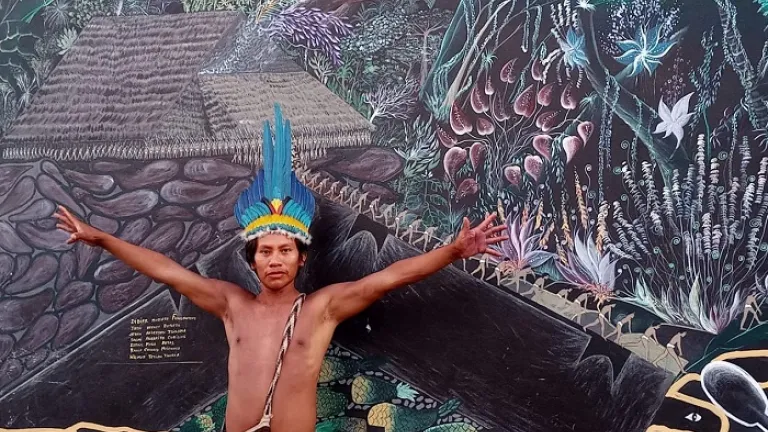 Conoce a 'El hijo de la garza': arte indígena inspirado en la Amazonía