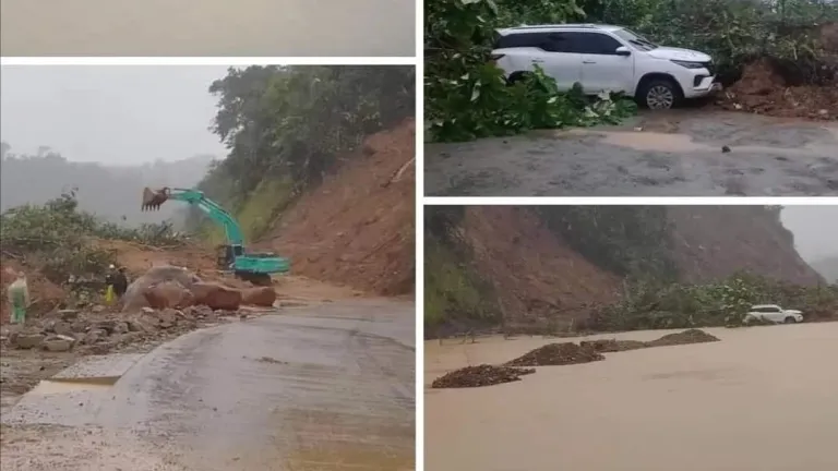 Derrumbe en vía Quibdó-Medellín hoy