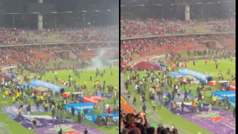 Disturbios en la final de la Copa BetPlay entre barras de Nacional y Medellín