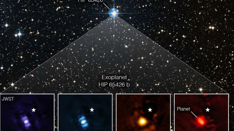 Telescopio Webb captura primera imagen de exoplaneta