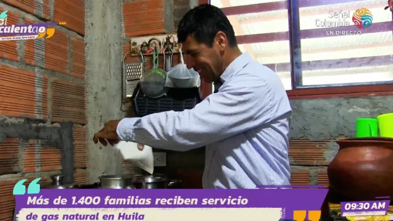 Beneficiado con gas natural en el Huila 