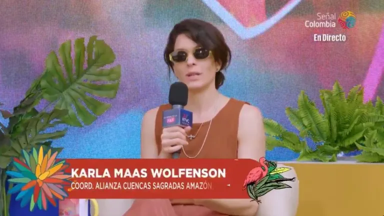 Karla Maas Wolfenson, coordinadora de la Alianza Cuencas Sagradas Amazónicas.