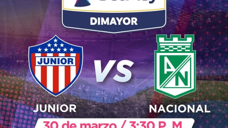 Junior vs Nacional liga de fútbol femenina 
