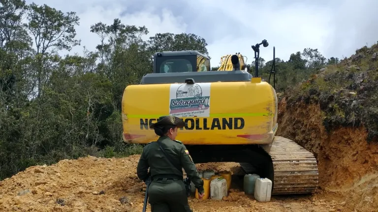 Destrucción de zona de páramo en Boyacá