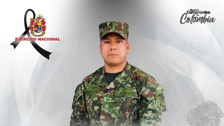 Soldado Pedro Fonseca Rojas, quien perdió la vida en atentado en El Plateado