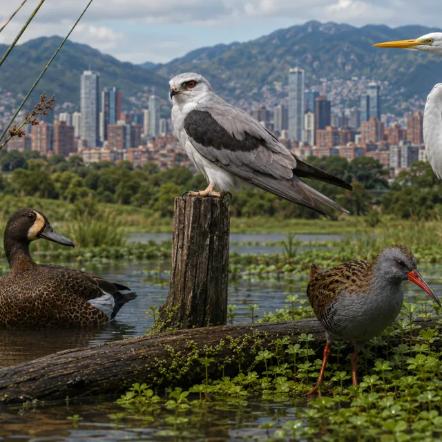 Aves que puedes avistar en Bogota. Imagen generada con IA