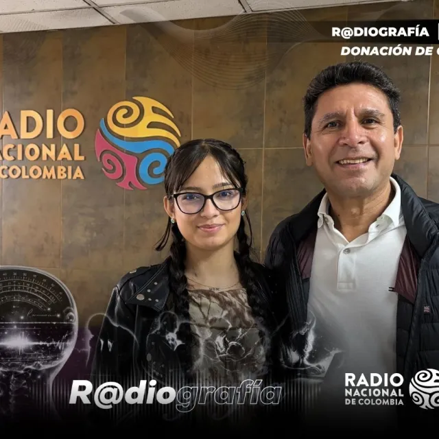 Edna Karina Cortés Polanía y el doctor Jorge Cubillos Gutiérrez,