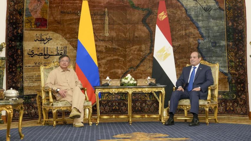 Gustavo Petro anunció apoyo a Egipto para lograr paz en Palestina Gustavo Petro anunció apoyo a Egipto para lograr paz en Palestina
