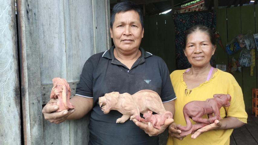 Arte en madera comunidades indígenas Colombia