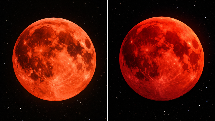 Representación gráfica del Eclipse Lunar 2026