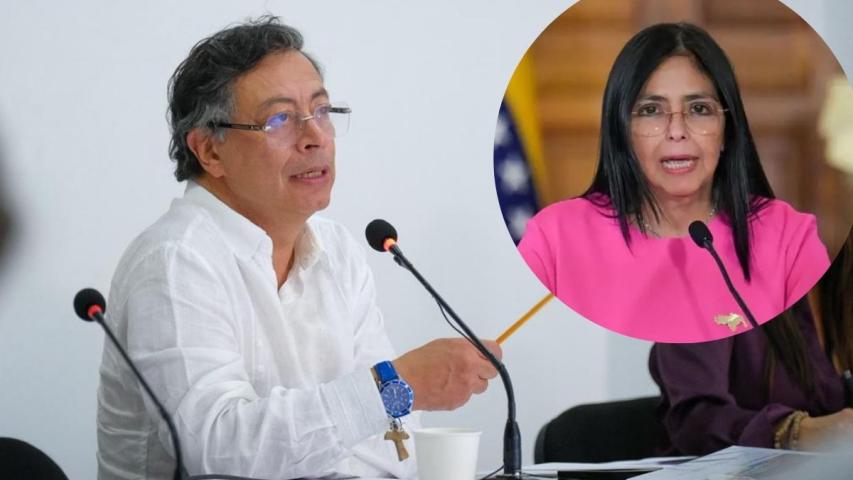 Encuentro entre Gustavo Petro y Delcy Rodríguez 