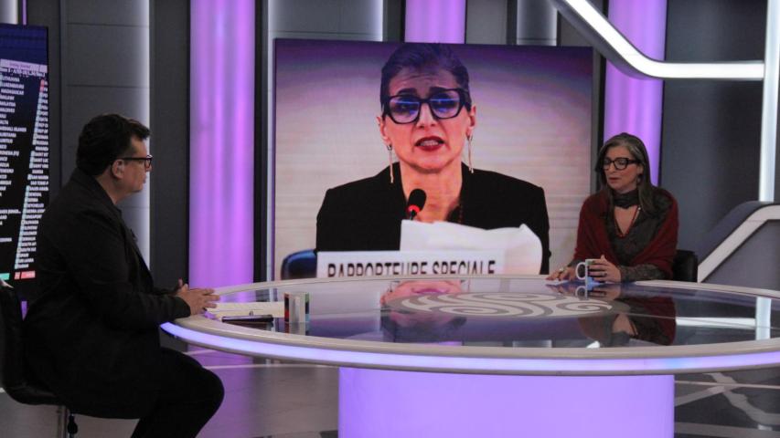 Relatora de la ONU sobre genocidio en gaza en noches de opinión