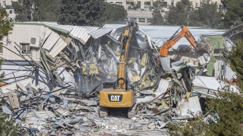 Israel derriba edificios de UNRWA en Jerusalén 