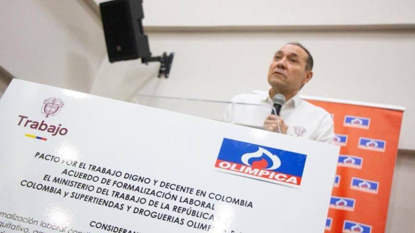 Olímpica formaliza 1.000 trabajadores tras acuerdo con MinTrabajo
