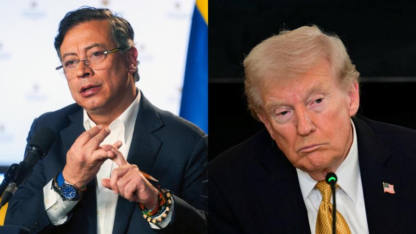 Presidente Petro responde a Donald Trump y desmiente acusaciones sobre narcotráfico
