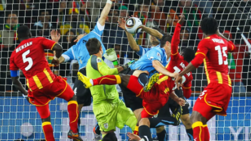 Luis Suárez: Uruguay- Ghana 2010