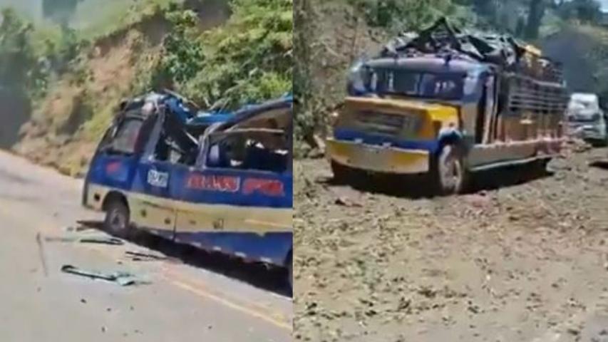 Víctimas atentado Cajibío Cauca